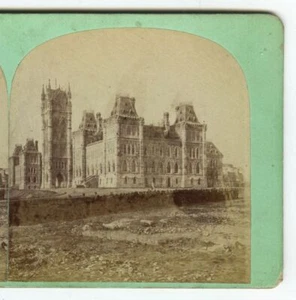 1866-68 Stereoview Parlamentsgebäude, Eastern View, Stiff Brothers, Ottawa - Bild 1 von 4