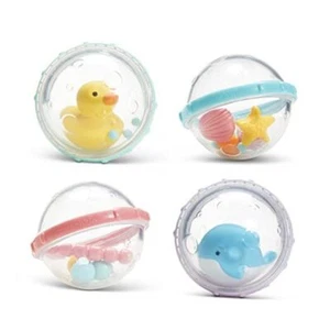 Float & Play Bubbles Baby and Toddler Bath Toy, 4 Count Float and Play Bubbles - Picture 1 of 8