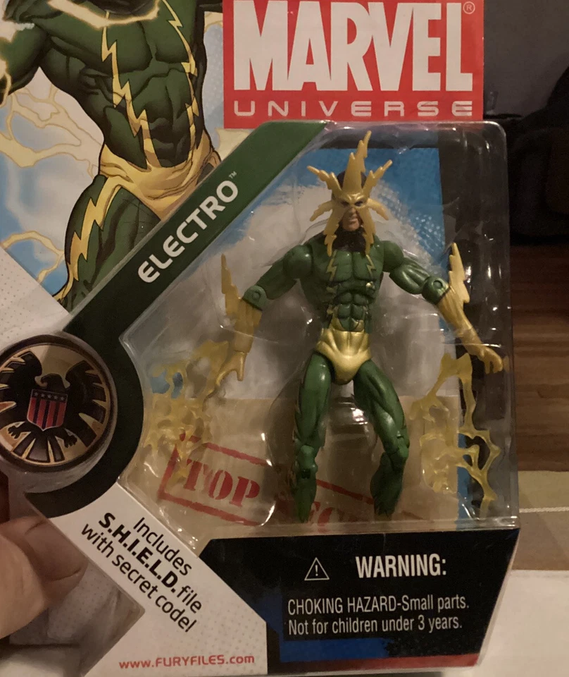 Marvel Universe Electro Action Figure 100 Complete 025 Hasbro Series 1 Nr