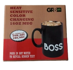 16oz Heat Sensitive Color Changing Mug Funny World's Best Boss Coffee/Tea Mug - Picture 1 of 4