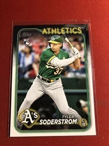 2024 Topps #244 Tyler Soderstrom Rookie Oakland Athletics - Picture 1 of 2