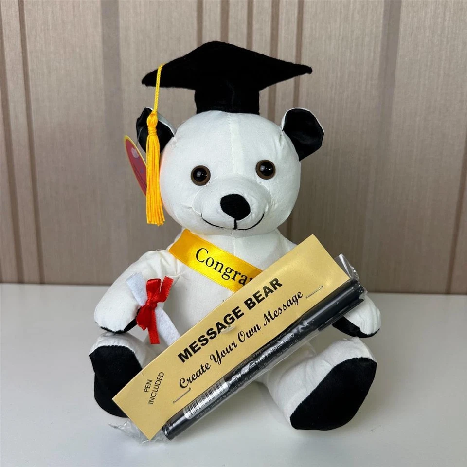 Graduation Signature Message 20cm Bear Great for HSC Uni or College Graduates BN