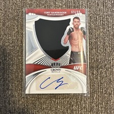 2023 UFC Chronicles Crown Royale Silhouettes Relic Patch Auto Cory Sandhagen /99