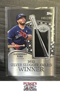 Alejandro Kirk 2023 Topps 2022 Silver Slugger Winners Patch Black #SSP-AK #/299 - Picture 1 of 2
