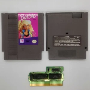 Vintage Barbie - Nintendo NES 1991 w/ Box, NO MANUAL - Tested, Authentic - Picture 1 of 12