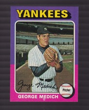 1975 TOPPS BASEBALL SET 426 GEORGE MEDICH NEW YORK YANKEES MINT MT