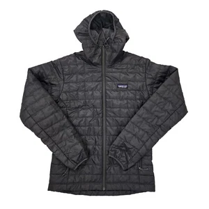 Patagonia Men's Small Nano Puff Insulated Full Zip Hoody Jacket Forge Gray NEW - Picture 1 of 7