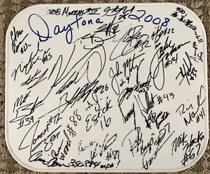 Raro Firmado Daytona 2008 AMA Pista Corta Motocicleta Carrera Número Placa 24 sigs! - Imagen 1 de 6