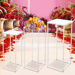 Set of 3 Metal Plant Pot Stand Indoor Outdoor Flower Planter Display Holder Rack - Picture 1 of 24
