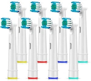 Electric Toothbrush Heads Compatible With Oral B Braun Replacement Brush Head - Picture 1 of 10