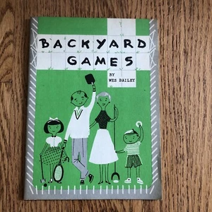 Vintage 1954 Backyard Games Booklet Reading Rack Services Ford Motor - Bild 1 von 8