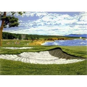 "Pebble Beach" by Rick Rush - Limited Edition Serigraph on Paper - Foto 1 di 2