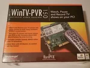 Hauppauge WinTV-PVR150 PCI Card HardPVR IR Blaster Personal Video Recorder New - Picture 1 of 5