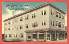 GRAND VIEW HOTEL, WILDWOOD by the SEA, NEW JERSEY - 1940s Linen Postcard