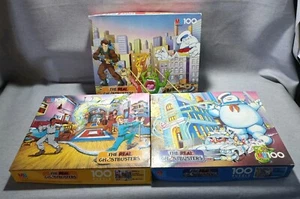 3x THE REAL GHOSTBUSTERS 100 TEILE PUZZLE VINTAGE 1988 MB SPIELE KOMPLETT - Bild 1 von 3