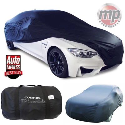 Black Breathable Soft Fabric Indoor & Garage Full Car Cover for Toyota Aygo & IQ - Image 1 of 4