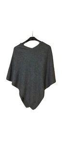 Crosstree Land Grey Poncho Sweater Soft Cozy One Size - Picture 1 of 2