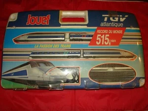 COFFRET TGV ATLANTIQUE JOUEF HO 4 ELEMENTS TRAIN ELECTRIQUE RECORD MONDE 515.3 K - Picture 1 of 7