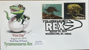 AFDCS 5412 Tyrannosaurus Rex Combo mit 2424,25 Stegosaurus Dinosaurier Stempel  - Bild 1 von 1