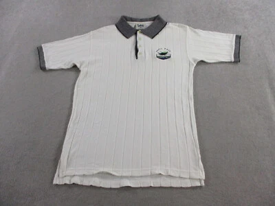 Camisa Polo De Colección Tampa Bay Devil Rays Para Hombres Mediana Beige Gris Lee Deporte Golf Foto 1 de 4