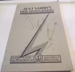 MAY 1931 Aunt Sammy’s Radio Recipes Revised Vintage Book US Dept of Agriculture - Picture 1 of 6