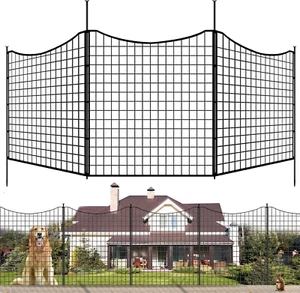 6 Panels 33 In(H) X 13Ft(L) Dog Fence Outdoor for Yard, Garden Fence Animal Barr - Picture 1 of 7