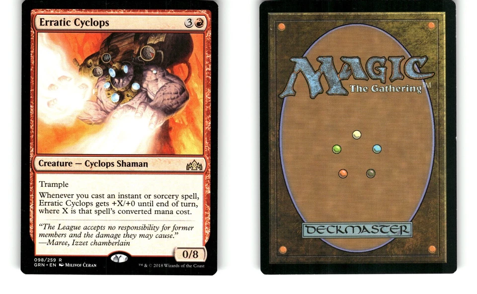 MTG Guilds of Ravnica Erratic Cyclops GRN 098/259 R NM/MT - Image 1 of 1