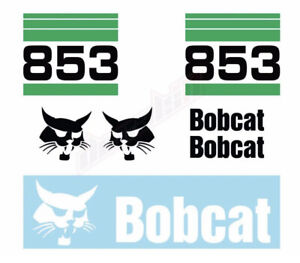 Bobcat 853 v2 Skid Steer Set Vinyl Decal Sticker - FREE SHIPPING