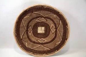 African Art Zimbabwe 17" across by about 3"H Basket wall décor - Picture 1 of 10