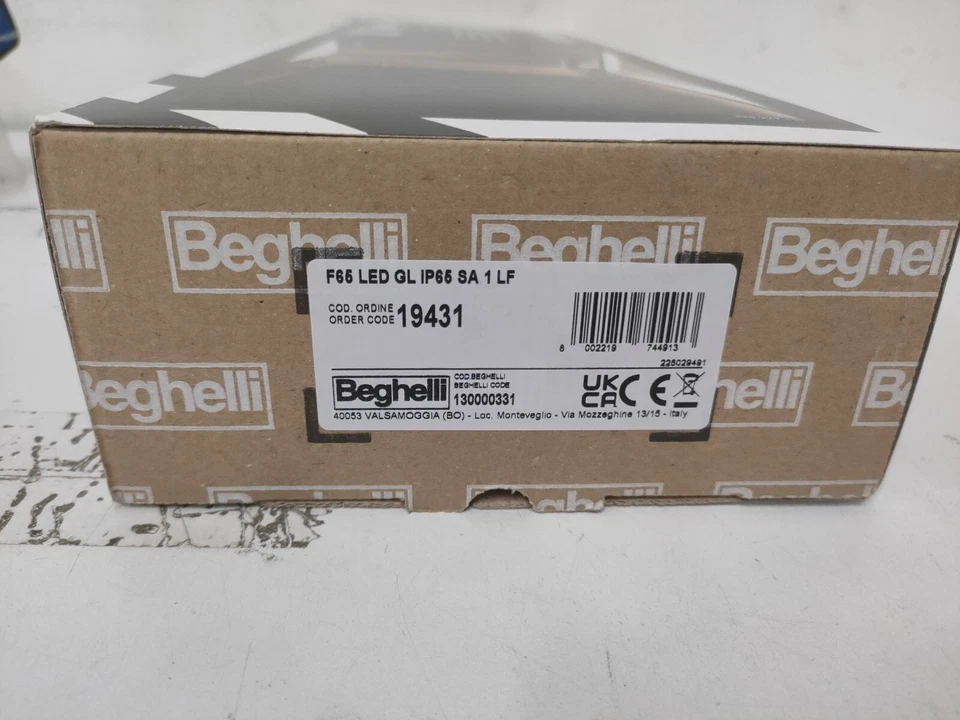 LAMPADA EMERGENZA BEGHELLI 19431 F65 LED IP65 SA GL NUOVA - Immagine 1 di 2