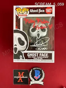 Mikey Madison & Jack Quaid signiert Ghostface Funko Pop #1607 Scream Beckett Echtheitszertifikat - Bild 1 von 2
