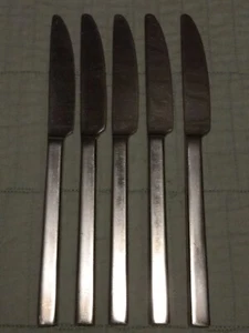 Lot Of 5 Walco SEMI Stainless Heavy Dinner Knife Flatware Lot - Picture 1 of 6