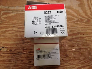 ABB S282-K4 2 Pole 4A 277/480VAC Trip Curve K DRM Circuit Breaker *NEW!* - Picture 1 of 5