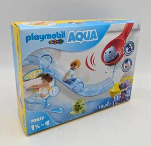 PLAYMOBIL 1.2.3 Aqua 70637 Fangspaß mit Meerestierchen Badewanne Rutsche 123 NEU - Picture 1 of 8