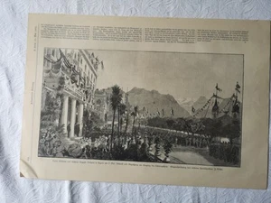 RKIZ 1893 Zeitungsdruck 511 Luzern Schweiz Kaisere Wilhelm II - Bild 1 von 3