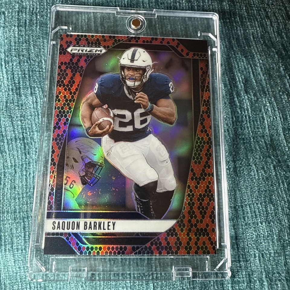Selecciones de draft Panini Prizm 2025 #190 Saquon Barkley - Piel de serpiente Prizm - Penn State Foto 1 de 4