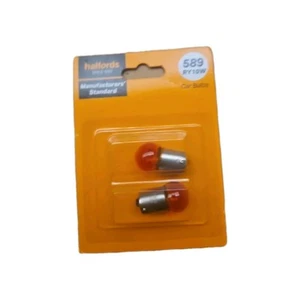 589 RY10W Amber 12v 10w BAU15S 245FY Bayonet Motorcycle Motorbike Car Bulb - Picture 1 of 2