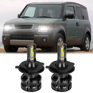 For Honda Element 2003-2011 2X 9003/H4 LED Headlight Bulbs Hi/Low Beam Kit 6000K - Picture 1 of 12