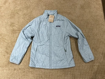 NEW NWT Patagonia Kid's Nano Puff Brick Quilted Jacket thermal Blue L 12 Unisex - Image 1 of 4