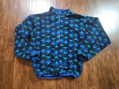 Chaqueta polar de colección Columbia para mujer 1/4 cremallera con suroeste azteca talla L hecha en EE. UU. Foto 1 de 4