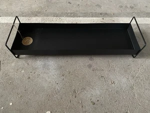 Boltze Tablett aus Metall Wolga Deko 19x60x12 cm schwarz 2-tlg aus Metall Neu - Bild 1 von 2