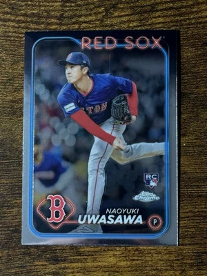 2024 Boston Red Sox ROOKIE Naoyuki Uwasawa Topps Chrome Update #USC9 RC - Image 1 of 2