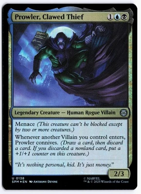 Prowler, Clawed Thief Foil Marvel's Spider-Man 138 NM - Image 1 of 2