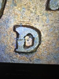 1944-D/D Lincoln Wheat Cent Penny w/ Repunched Mintmark RPM-1 - Picture 1 of 4