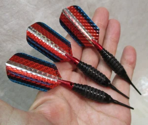 Set Vintage Darts 3 komplett schwarz Mark VI Aerial Bomb Form süß Indoor Spiel - Bild 1 von 5