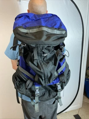 Mochila Arc'teryx Bora 65 L Azul Real Negra Senderismo Confort Gorpcore XL Foto 1 de 4