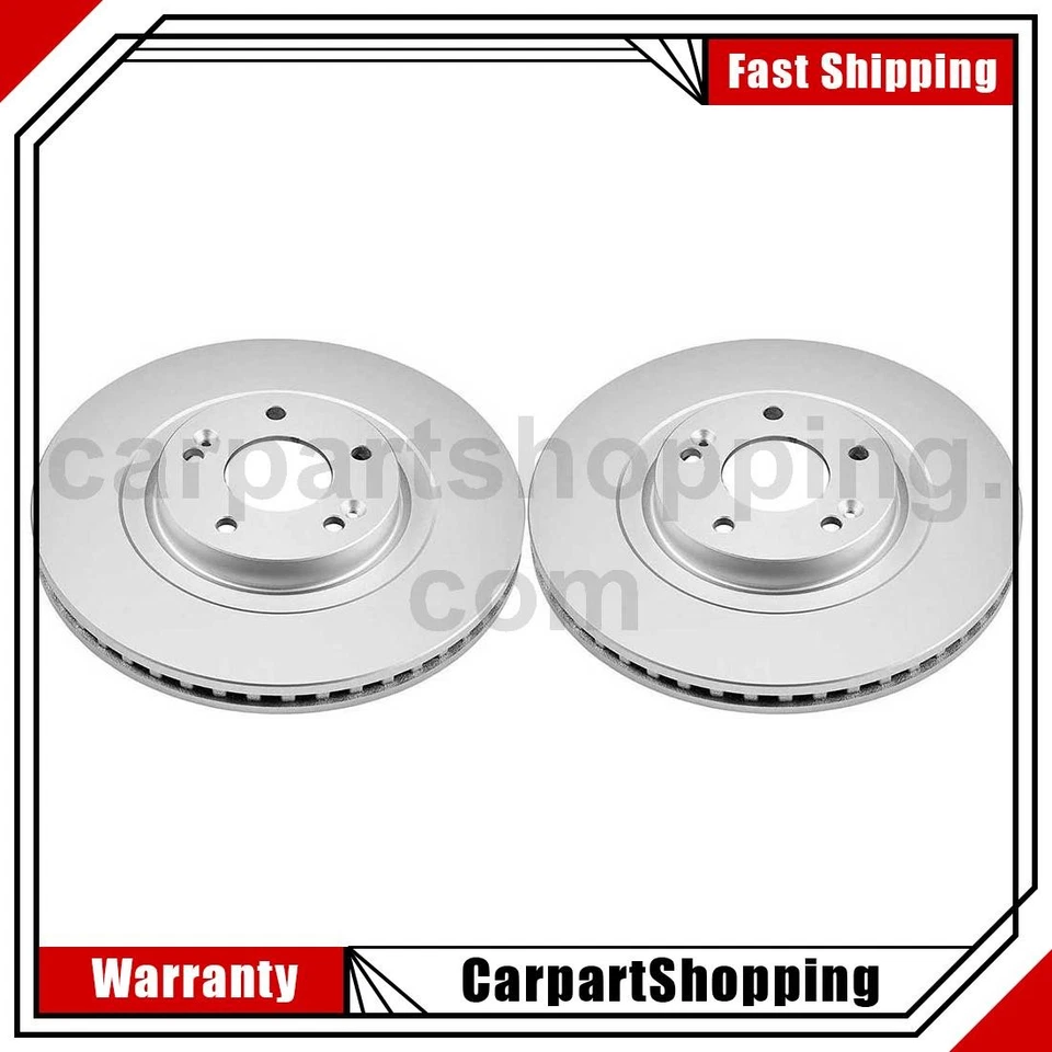 2 rotores de freno delanteros para Hyundai Santa Fe 2013 2014 2015 2016 2017 2018 Foto 1 de 2