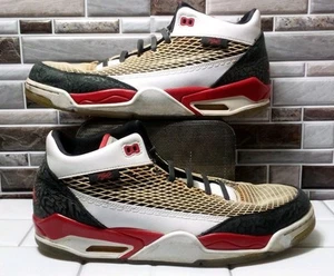 Talla 11.5 - Jordan Flight Club Años 80 Blanco Negro Rojo Tenis Medianos - #599583-103 - Imagen 1 de 6