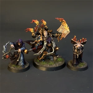 Warhammer 40K Chaos Space Marines Dark Apostle Chaos Envoy Painted Gallery Army - Picture 1 of 2