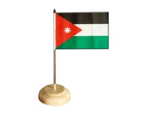 Tischflagge Jordanien jordanische Tischfahne 15x22cm - Bild 1 von 1